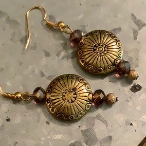 Medallion Earrings.